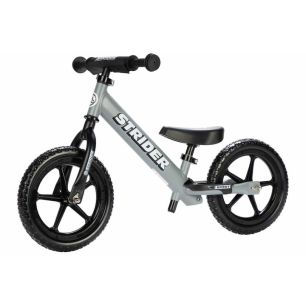 Bicicleta fara pedale pentru copii Strider 12 Sport Balance, 2-5 ani, gri mat