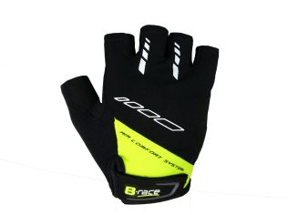 MANUSI B-RACE CU GEL NEGRU/LIME