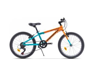 Bicicleta MTB Copii Pegas Mini Drumet 20'' Mtb Portocaliu Turcoaz 2023