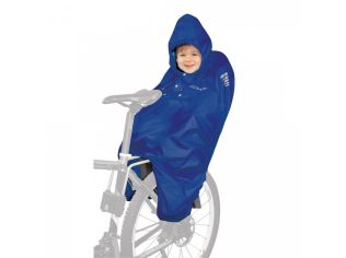 Pelerina ploaie Force pentru copii in scaun bicicleta albastra
