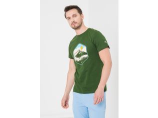 Tricou Casual Moldoveanu Barbati Bottle Green