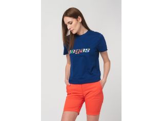 Tricou Logo Multicolor Femei Royal Blue