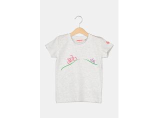 Tricou Casual Biciclete Familie Copii Light Grey