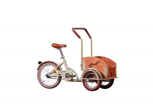 Bicicleta Pegas Mini Cargo Crem Aluna