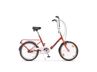 Bicicleta Pegas Practic Retro Portocaliu Nefiltrat