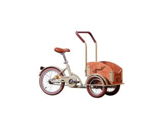 Bicicleta Pegas Mini Cargo Crem Aluna