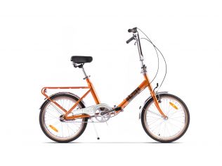 Bicicleta Pliabila Pegas Practic Retro Aluminiu Portocaliu Nefiltrat