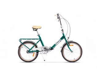 Bicicleta Pliabila Pegas Practic Retro Aluminiu Verde Mineral