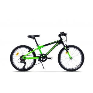 Bicicleta MTB Copii Pegas Mini Drumet 20'' Mtb Negru Verde 2023