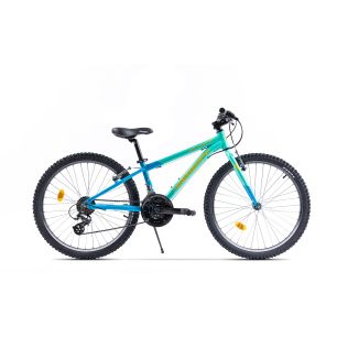 Bicicleta MTB Copii Pegas Mini Drumet 24'' Turcoaz Bleu