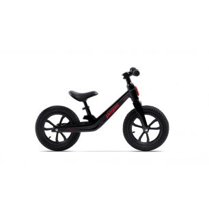 Bicicleta Pegas Micro Fara Pedale Din Magneziu Cu Kit De Schi Inclus, Roți 12 inch Negru /Rosu
